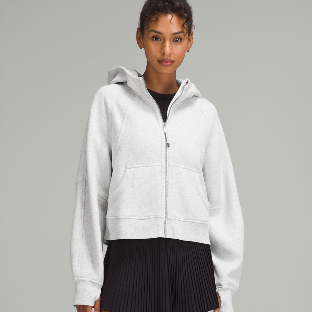 Lululemon Athletica Heathered Grey Scuba Half Zip XXL